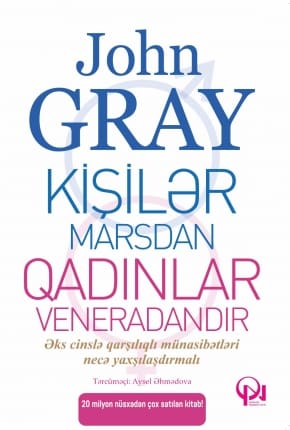 Kişilər marsdan, qadınlar veneradandır kitabının üz qabığı