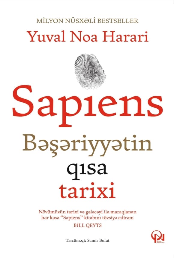 Sapiens: Bəşəriyyətin qısa tarixi kitabının üz qabığı